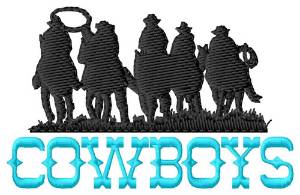 Picture of Cowboys Machine Embroidery Design