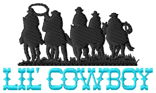Lil Cowboy Machine Embroidery Design