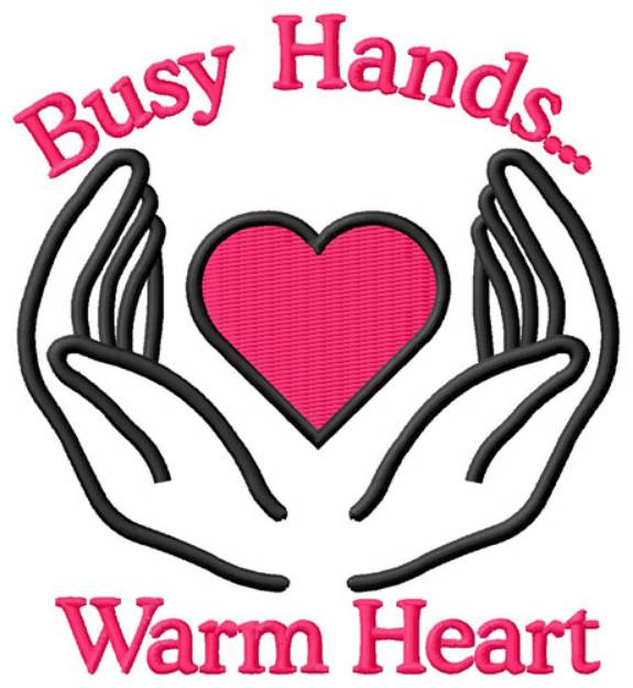 Picture of Busy Hands, Warm Heart Machine Embroidery Design