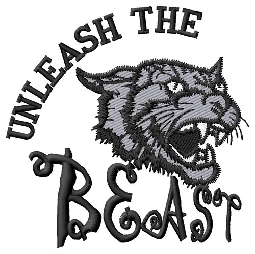 Unleash the Beast Machine Embroidery Design