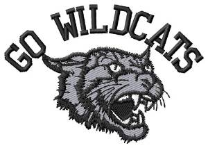 Picture of GO WILDCATS Machine Embroidery Design