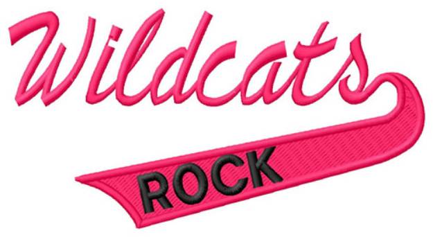 Picture of Wildcats Rock Machine Embroidery Design