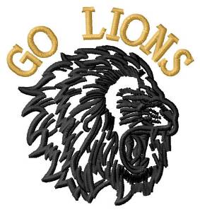 Picture of Go Lions Machine Embroidery Design