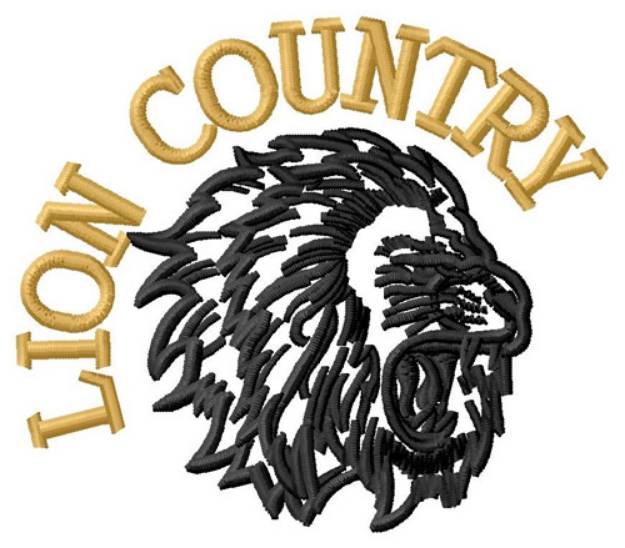 Picture of Lion Country Machine Embroidery Design
