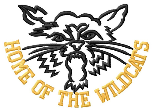 Home of the Wildcats Machine Embroidery Design