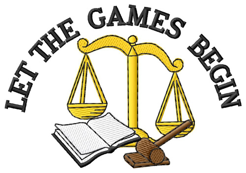 Legal Games Machine Embroidery Design