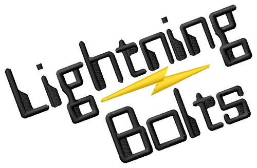 Lightning Bolts Machine Embroidery Design