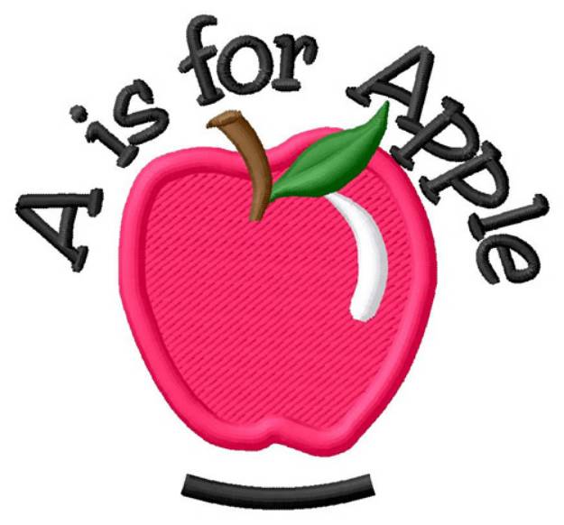 Picture of A is for Apple Machine Embroidery Design