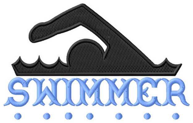 Picture of Swimmer Machine Embroidery Design