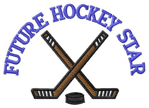 Picture of Future Hockey Star Machine Embroidery Design