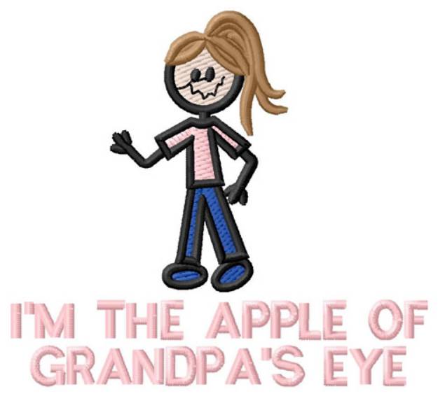 Picture of Im the Apple Of Grandpas Eye Machine Embroidery Design