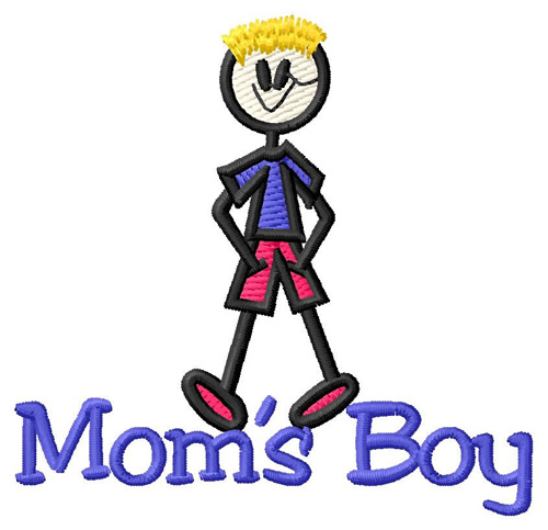 Moms Boy Machine Embroidery Design
