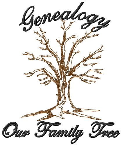 Genealogy Machine Embroidery Design