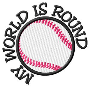 Picture of My World is Round Machine Embroidery Design