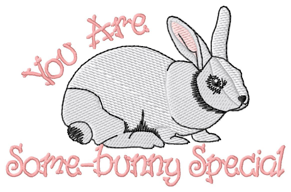 Some-bunny Special Machine Embroidery Design