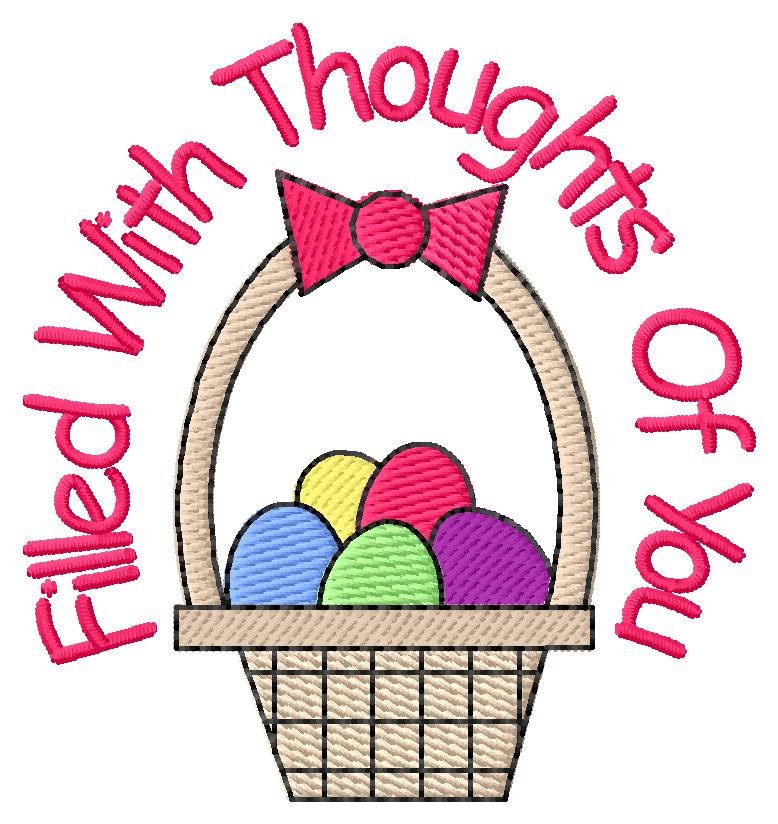 Thoughts of You Machine Embroidery Design