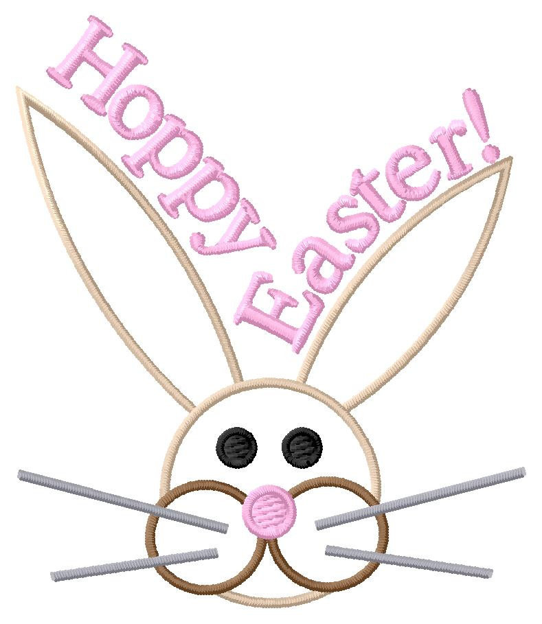 Hoppy Easter! Machine Embroidery Design
