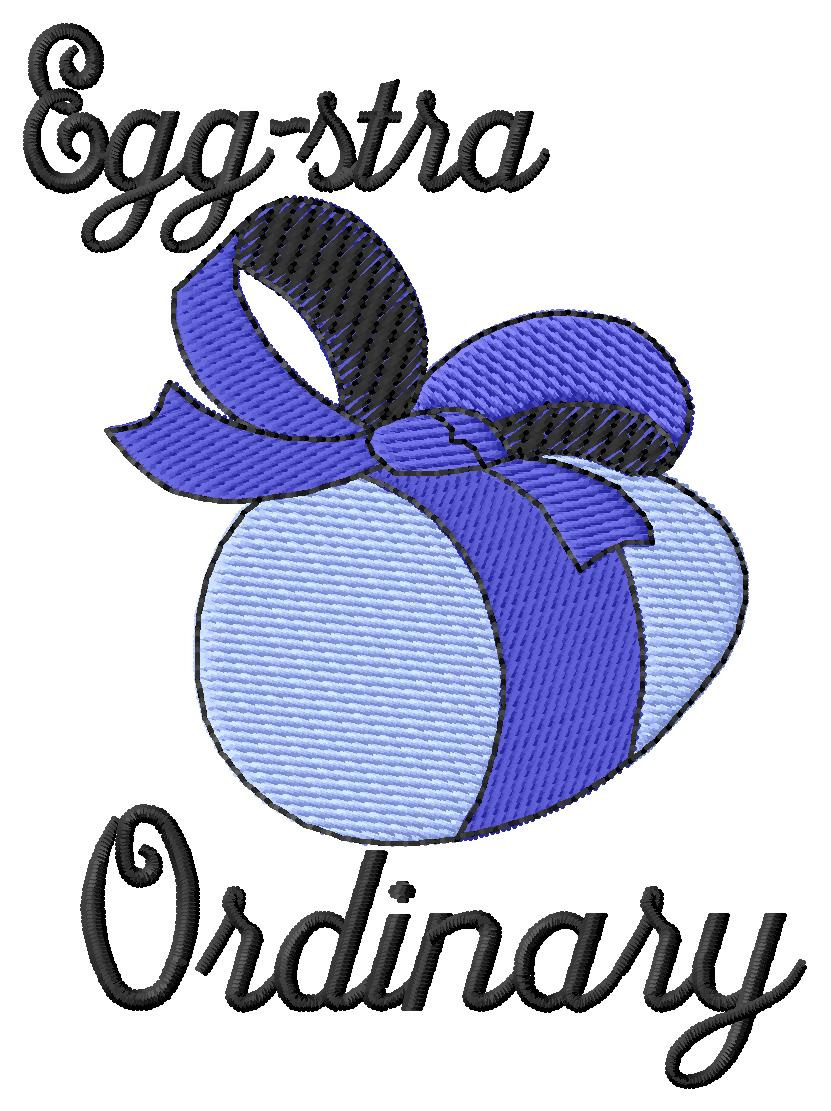 Egg-stra Ordinary Machine Embroidery Design