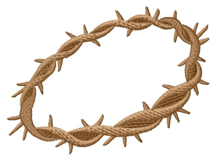 Crown of Thorns Machine Embroidery Design