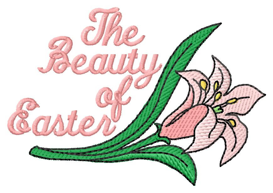 The Beauty of Easter Machine Embroidery Design