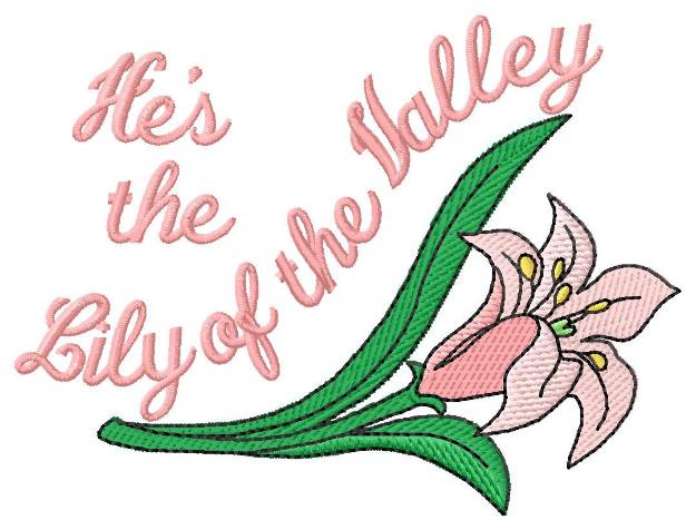 Picture of Lily of the Valley Machine Embroidery Design