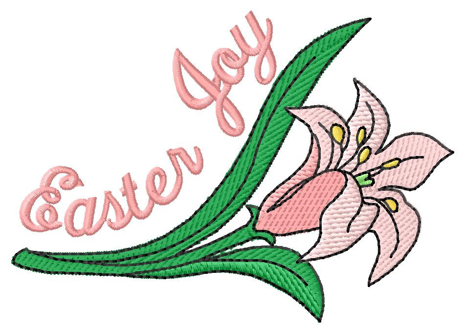 Easter Joy Machine Embroidery Design