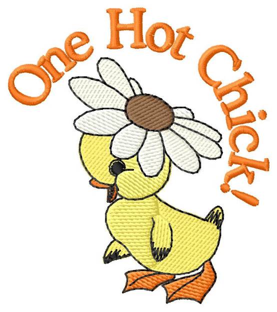 Picture of One Hot Chick Machine Embroidery Design