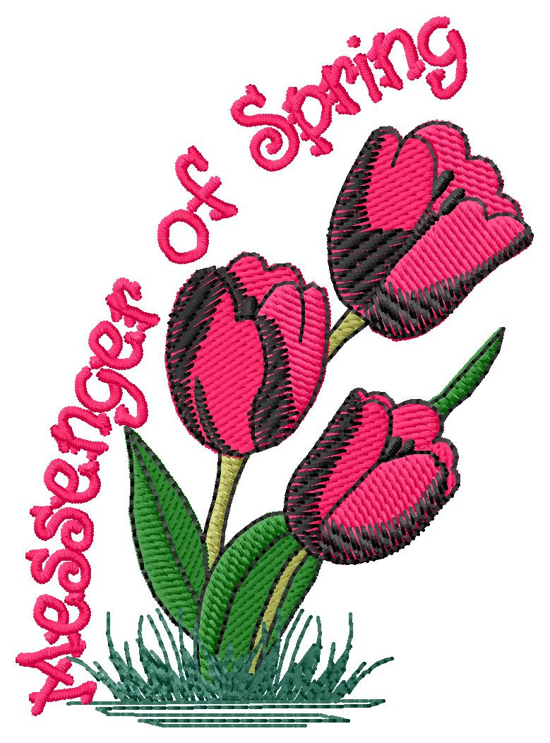 Messenger of Spring Machine Embroidery Design