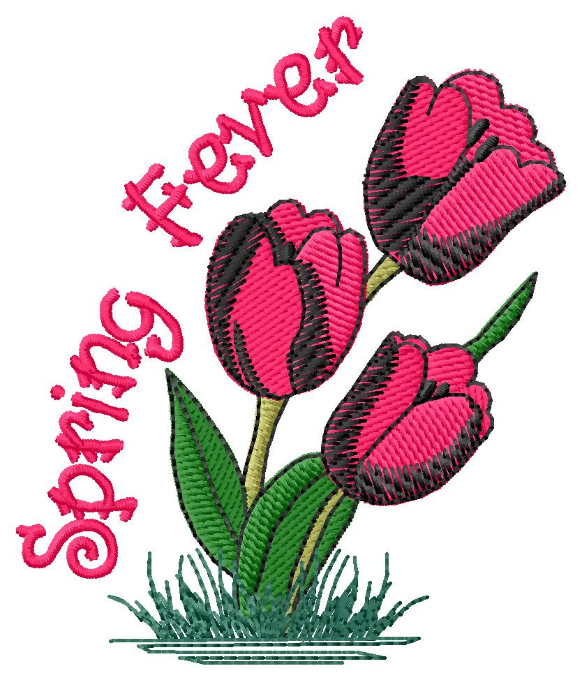 Spring Fever Machine Embroidery Design