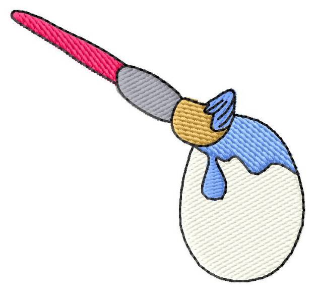 Picture of Painting an Egg Machine Embroidery Design