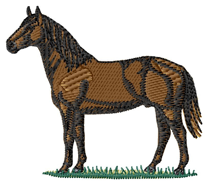 American Quarter Horse Machine Embroidery Design