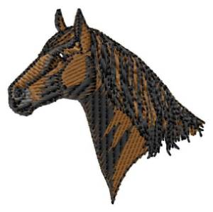 Picture of American Quarter Horse Head Machine Embroidery Design