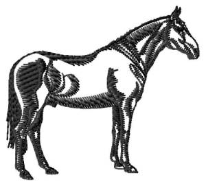 Picture of Anglo-Arab Silhouette Machine Embroidery Design