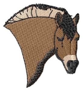 Picture of Fjord Pony Head Machine Embroidery Design
