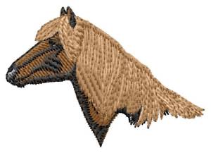 Picture of Haflinger Head Machine Embroidery Design