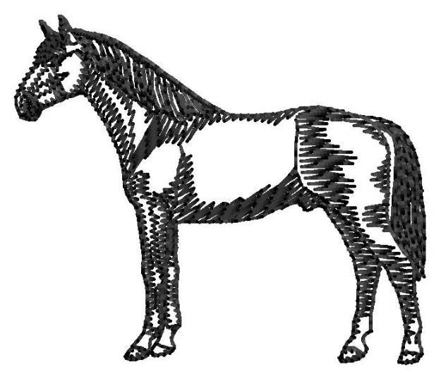 Picture of Hanoverian Silhouette Machine Embroidery Design