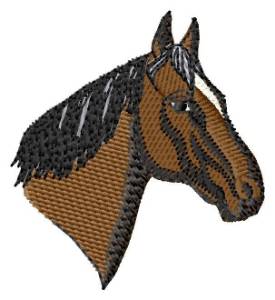 Picture of Standardbred Head Machine Embroidery Design