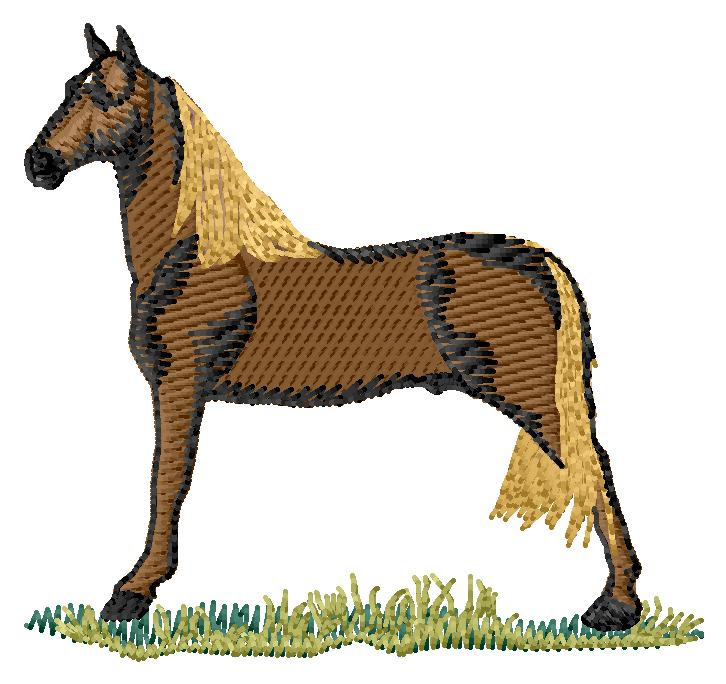 Tennessee Walking Horse Machine Embroidery Design