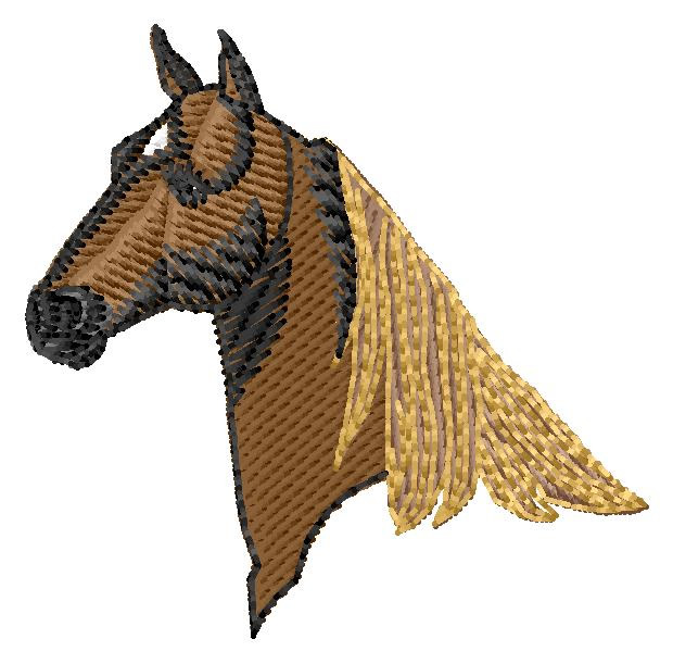 Tennessee Walking Horse Head Machine Embroidery Design