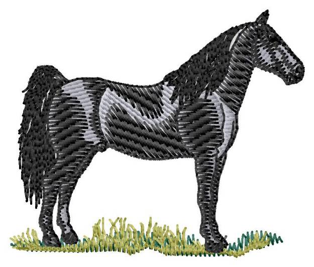 Picture of Tennessee Walking Horse #2 Machine Embroidery Design