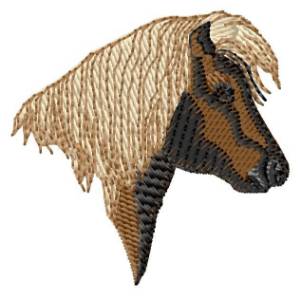 Picture of Shetland Pony Head Machine Embroidery Design