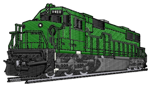 Train Engine   Machine Embroidery Design