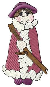 Picture of Comical Father Christmas Machine Embroidery Design