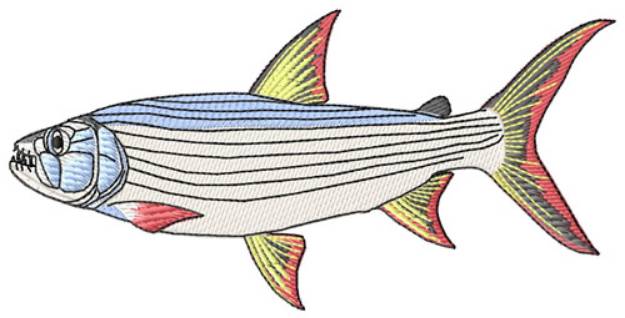 Picture of Tiger Fish Machine Embroidery Design