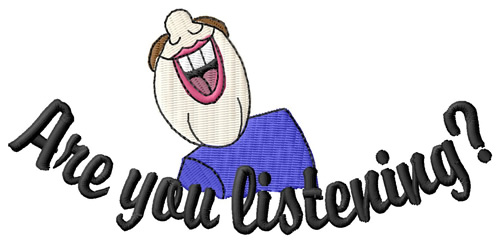 Are You Listening? Machine Embroidery Design