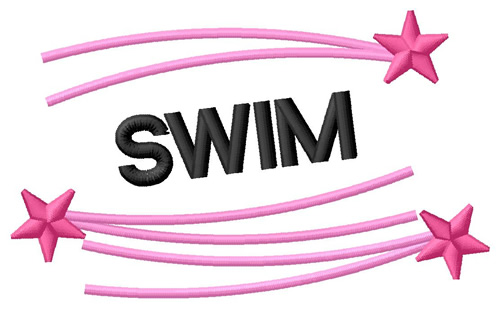 Swim 2 Machine Embroidery Design