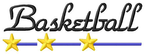 Basketball 1 Machine Embroidery Design