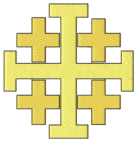 Jerusalem Cross Machine Embroidery Design