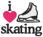 Picture of I Love Skating/Skater Machine Embroidery Design