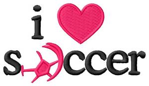 Picture of I Love Soccer/Abstract Ball Machine Embroidery Design